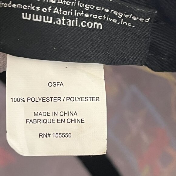 Vintage Atari Hat Cap Adult Snap Back All Over Video Game Console Print Mens - Picture 10 of 10